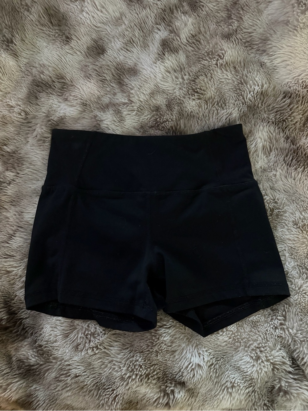 Garage Black High-Waist Bike Shorts